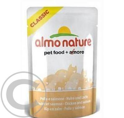 Almo Cat Nature Classic kapsa kočka kuře   losos 55 g