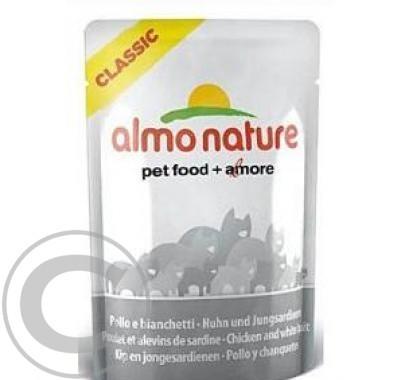 Almo Cat Nature Classic kapsa kočka kuře   sardinka 55 g