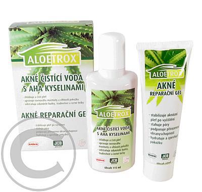 ALOETROX akné (čistící voda 115ml reparační gel 60ml), ALOETROX, akné, čistící, voda, 115ml, reparační, gel, 60ml,