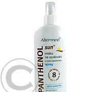 ALTERMED Panthenol Sun OF 8 mléko spray s Beta karotenem, ALTERMED, Panthenol, Sun, OF, 8, mléko, spray, Beta, karotenem