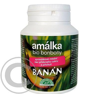 AMALKA BIO syrovátkové bonbóny 70g banán, AMALKA, BIO, syrovátkové, bonbóny, 70g, banán