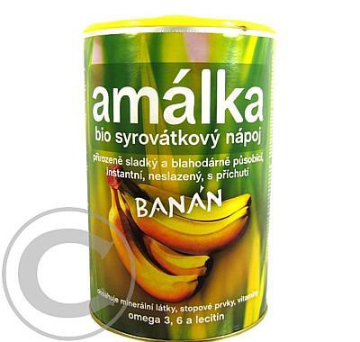 Amálka BIO syrovátkový nápoj 500 g banán, Amálka, BIO, syrovátkový, nápoj, 500, g, banán