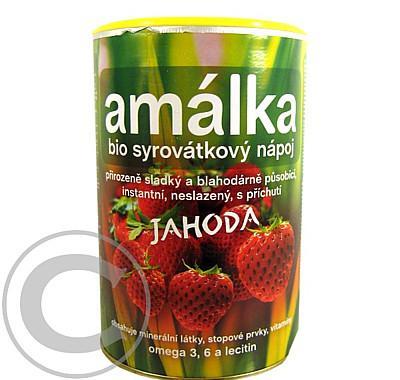 Amálka BIO syrovátkový nápoj 500 g jahoda, Amálka, BIO, syrovátkový, nápoj, 500, g, jahoda