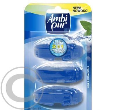 Ambi Pur WC blok náhradní náplň 3x55ml Fresh Mint, Ambi, Pur, WC, blok, náhradní, náplň, 3x55ml, Fresh, Mint