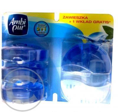AmbiPur flush fresh mint 3x náplň závěs, AmbiPur, flush, fresh, mint, 3x, náplň, závěs