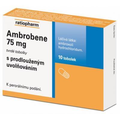 AMBROBENE 75 MG  10X75MG Tobolky, AMBROBENE, 75, MG, 10X75MG, Tobolky