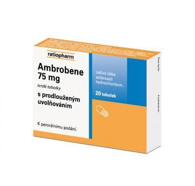 AMBROBENE 75 mg 20x75 mg Tobolky, AMBROBENE, 75, mg, 20x75, mg, Tobolky