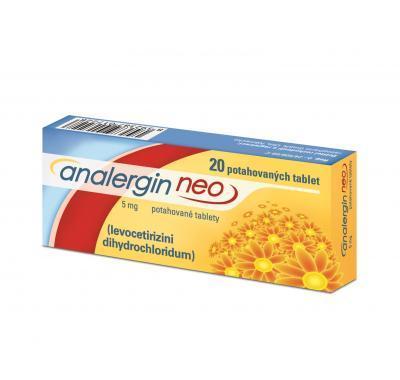 ANALERGIN NEO Potahované tablety 20 x 5 mg, ANALERGIN, NEO, Potahované, tablety, 20, x, 5, mg