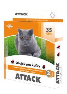 Antiparazitární obojek Attack 35cm kočka, Antiparazitární, obojek, Attack, 35cm, kočka