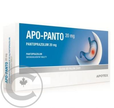APO-PANTO 20 MG ENTEROSOVENTNÍ TABLETY  14X20MG Tablety