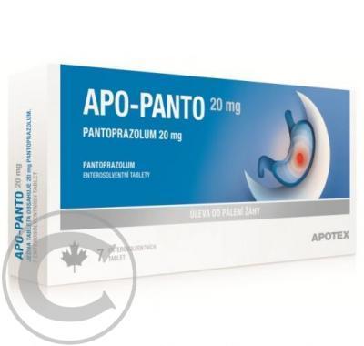 APO-PANTO 20 MG ENTEROSOVENTNÍ TABLETY  7X20MG Tablety