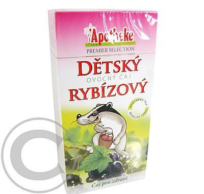 Apotheke Dětský ovocný čaj rybízový 20x2g