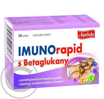 Apotheke Imunorapid s betaglukany 30 tbl., Apotheke, Imunorapid, betaglukany, 30, tbl.
