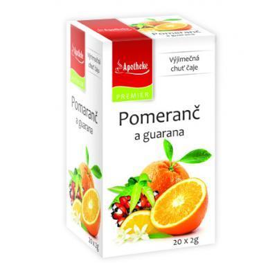 APOTHEKE Pomeranč a guarana 20x2 g, APOTHEKE, Pomeranč, guarana, 20x2, g