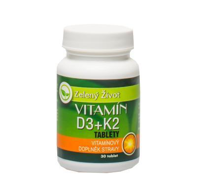 AROMATICA Zelený život Vitamín D3   K2 30 tablet, AROMATICA, Zelený, život, Vitamín, D3, , K2, 30, tablet