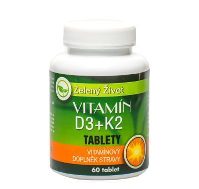 AROMATICA Zelený život Vitamín D3   K2 60 tablet, AROMATICA, Zelený, život, Vitamín, D3, , K2, 60, tablet