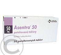 ASENTRA 50  28X50MG Potahované tablety, ASENTRA, 50, 28X50MG, Potahované, tablety