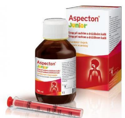 Aspecton Junior sirup při suchém a dráždivém kašli 100 ml, Aspecton, Junior, sirup, při, suchém, dráždivém, kašli, 100, ml