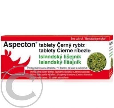 ASPECTON tablety na kašel černý rybíz 30 ks, ASPECTON, tablety, kašel, černý, rybíz, 30, ks