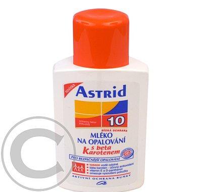 ASTRID mléko na opalování F10 s betakarotenem, 200 ml