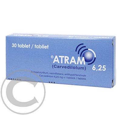 ATRAM 6,25  15X6.25MG Tablety, ATRAM, 6,25, 15X6.25MG, Tablety