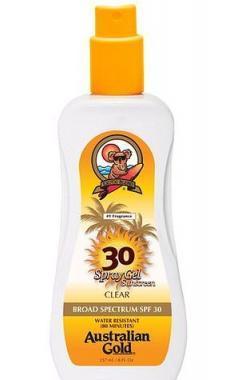 AUSTRALIAN GOLD Sunscreen Spray Gel 237 ml Gel na opalování SPF30, AUSTRALIAN, GOLD, Sunscreen, Spray, Gel, 237, ml, Gel, opalování, SPF30