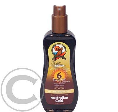 AUSTRALIAN GOLD Sunscreen Spray Gel Bronzer 237 ml Gel na opalování SPF6, AUSTRALIAN, GOLD, Sunscreen, Spray, Gel, Bronzer, 237, ml, Gel, opalování, SPF6