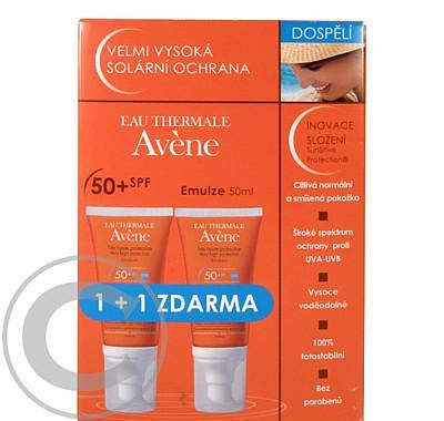 AVENE Emulsion SPF 50  50ml - Emulze pro normální a smíšenou pokožku DUO 1 1 ZDARMA, AVENE, Emulsion, SPF, 50, 50ml, Emulze, normální, smíšenou, pokožku, DUO, 1, 1, ZDARMA