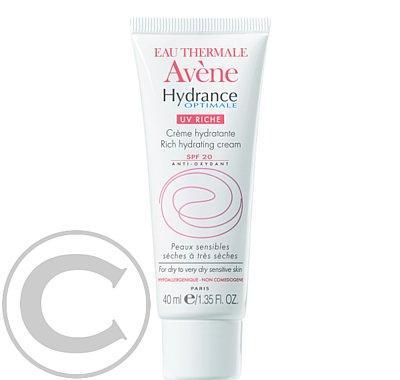 AVENE Hydrance optimale riche SPF 20 - Hydratační krém pro suchou citlivou pleť s ochranným faktorem 40 ml