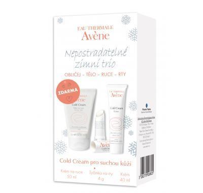 AVENE Promo zimní Cold cream 40 ml   Tyčinka na rty 4 g   Krém na ruce 50 ml ZDARMA, AVENE, Promo, zimní, Cold, cream, 40, ml, , Tyčinka, rty, 4, g, , Krém, ruce, 50, ml, ZDARMA