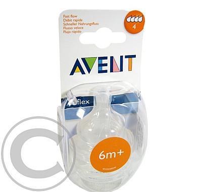 AVENT Dudlík silikonový Airflex 4 otvory rychlý průtok 2ks, AVENT, Dudlík, silikonový, Airflex, 4, otvory, rychlý, průtok, 2ks