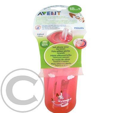 AVENT Hrneček s brčkem 340ml od 18 měsíců