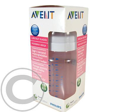 AVENT Láhev 260ml PP bez BPA Limitovaná edice růžová, AVENT, Láhev, 260ml, PP, bez, BPA, Limitovaná, edice, růžová