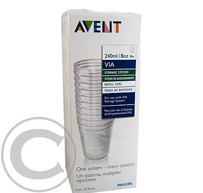 AVENT VIA Pohárky 10ks 240ml