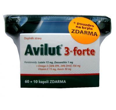 Avilut 3 forte 60 10 kapslí  pouzdro na brýle ZDARMA, Avilut, 3, forte, 60, 10, kapslí, pouzdro, brýle, ZDARMA