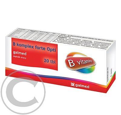 B-komplex forte Opti Galmed tbl 20, B-komplex, forte, Opti, Galmed, tbl, 20