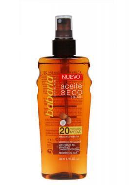 Babaria Dry Sun Oil SPF20 Suchý olej na opalování 200 ml, Babaria, Dry, Sun, Oil, SPF20, Suchý, olej, opalování, 200, ml