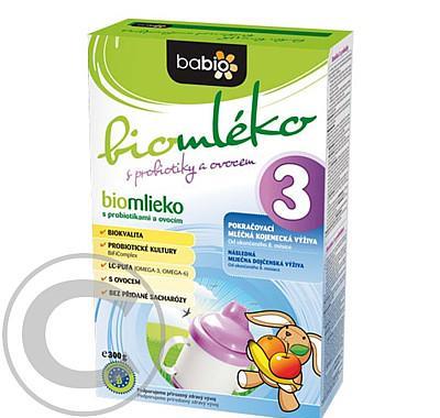 BABIO Biomléko 3 pokračovací kojencká výživa 300g, BABIO, Biomléko, 3, pokračovací, kojencká, výživa, 300g