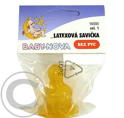 BABY NOVA savička latexová tvarovaná č.1  16000, BABY, NOVA, savička, latexová, tvarovaná, č.1, 16000