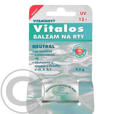 Balzám na rty vitamínový UV 15 Neutral 4.5g, Balzám, rty, vitamínový, UV, 15, Neutral, 4.5g