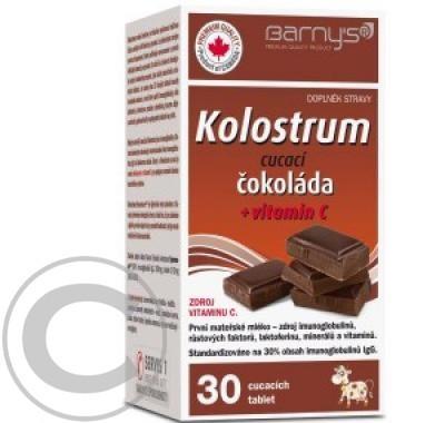 Barnys Kolostrum cucací čokoláda 30 tablet