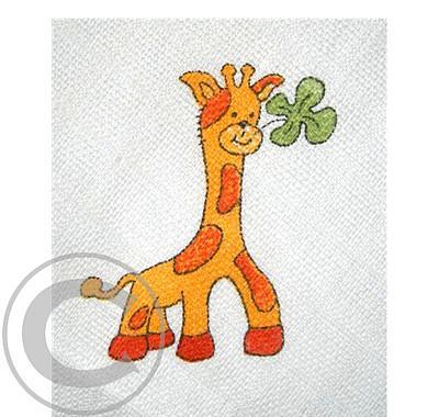 Bavlněná plena s potiskem - žirafa , 70 x 70 cm 5 ks
