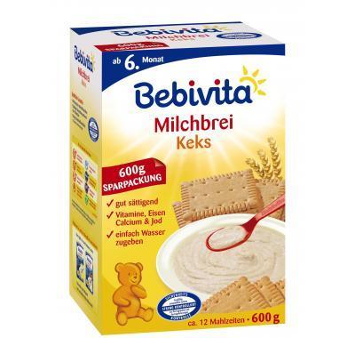 BEBIVITA Kaše mléčná sušenková 600g, BEBIVITA, Kaše, mléčná, sušenková, 600g