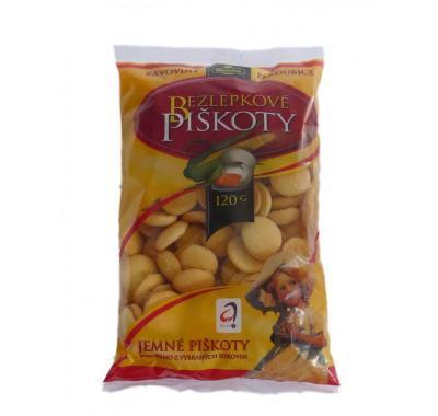 Bezlepkové piškoty 120 g, Bezlepkové, piškoty, 120, g