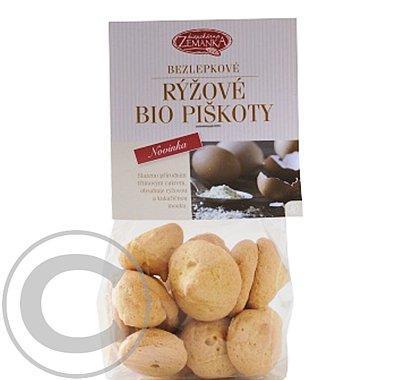 Bezlepkové rýžové bio piškoty 70g, Bezlepkové, rýžové, bio, piškoty, 70g