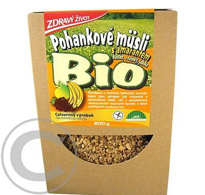 BIO Pohankové müsli Amarant banán rozink jabl.200g