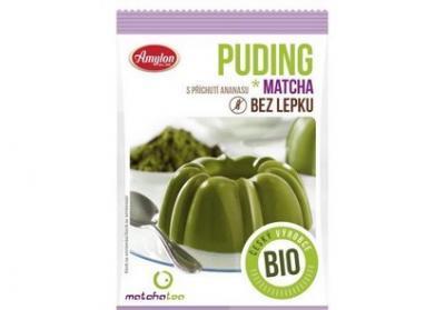 BIO Puding matcha ananasový, BEZ LEPKU 40g