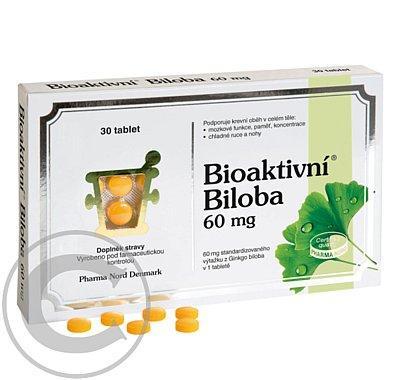 BIOAKTIVNÍ Biloba 60 mg tbl.30, BIOAKTIVNÍ, Biloba, 60, mg, tbl.30