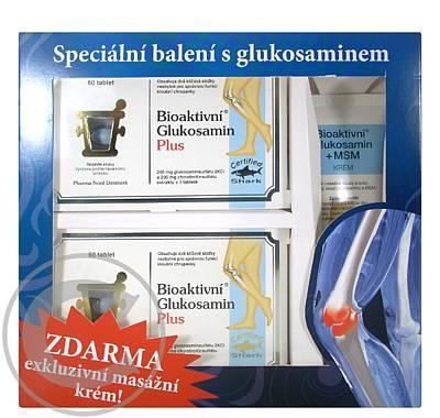 Bioaktivní Glukosamin Plus tbl. 2 x 60   MSM krém zdarma, Bioaktivní, Glukosamin, Plus, tbl., 2, x, 60, , MSM, krém, zdarma