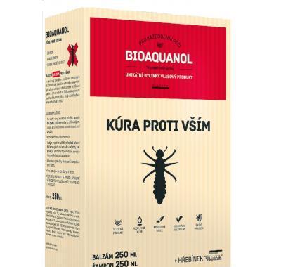 Bioaquanol kúra proti vším -  Šampon 250 ml   Balzám 250 ml   hřeben, Bioaquanol, kúra, proti, vším, Šampon, 250, ml, , Balzám, 250, ml, , hřeben